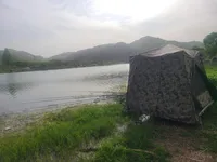 1500좌대 확장하여 1800텐트쓰기