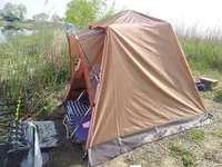 콜럼버스 낚시텐트 사용기