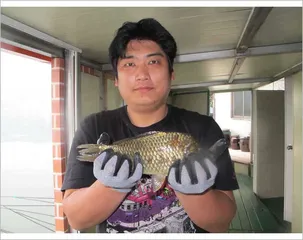 춘천  의암호 자갈섬 붕어!!