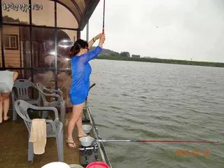 [강화도 황청낚시터] 비,바람을 이기다.