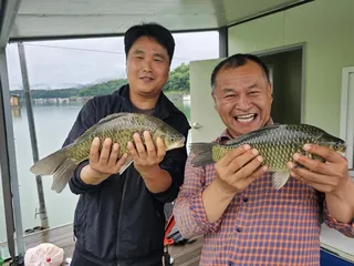 제일45.4짜키다리42.4짜.문골월척.충주호노지상황 
