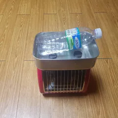 추운 밤 낚시때 온수 사용 방법입니다