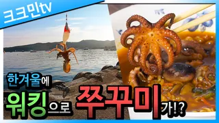 겨울에 워킹으로 쭈꾸미가 나오네요