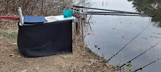 겨울 중층좌대로 짬낚시 