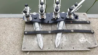 양어장 받침틀 고정