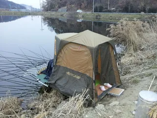 좌대에사다리연결