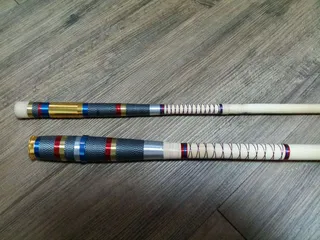 손수 만든 뜰채 받침대