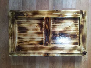 허접한 좌식 목좌대 와 원목 전층가방