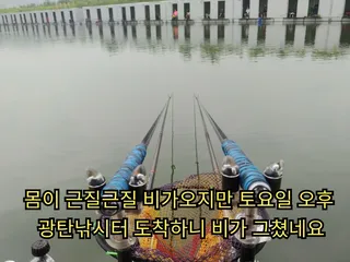 토요일 광탄낚시터 다녀왔습니다