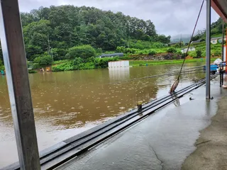 비오는 주말 박달산 낚시터로의 낚시여행