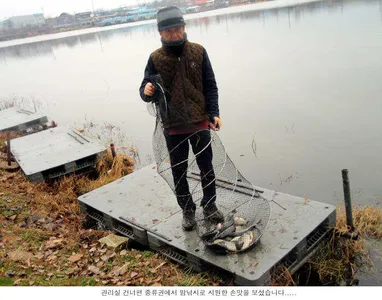 지난밤엔 시원한 입질이.....