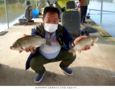 연휴에 신봉낚시터에선.....