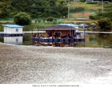 드디어 만수위가 되었습니다....