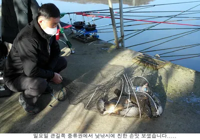 씨알좋은 붕어가 시원한 입질을.....