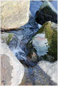 회암에 눈이 내렸습니다.