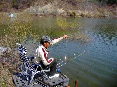 개심낚시터 주중 연안노지 모습..