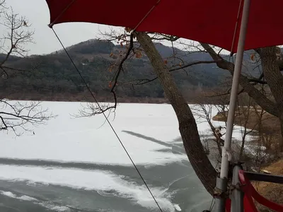 장계지겨울전경