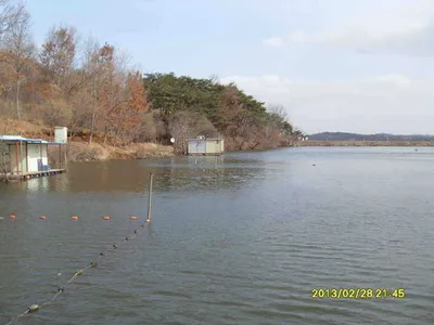 당진"가교리지" 얼음 해빙되었습니다.
