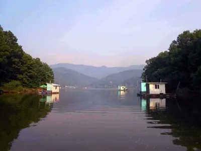 충북 옥천 개심 저수지 낚시터의 5월 3째주 모습