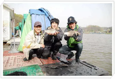 비바람 속에 나온 4마리의 월척