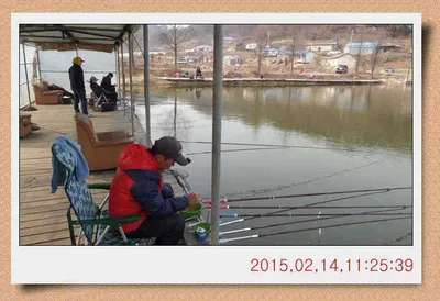 충남 아산 월선낚시터 2월 14일자 스케치