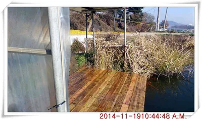 충남 아산 월선낚시터 바닥공사 완료했습니다.