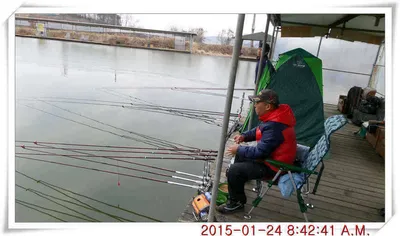 충남 아산 월선낚시터 1월 24일자 스케치