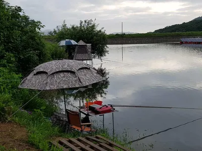 산속깊은계곡속에자리잡은장계지에서