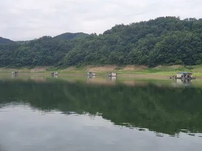 실리곡낚시터 4짜.4짜. 허리급입니다.