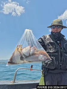 4일)오전 도다리참가자미 타작