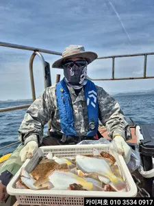 19일)오전 도다리 참가자미 조황!