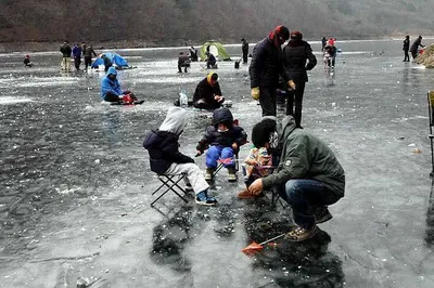 붕어와 빙어낚시를.......