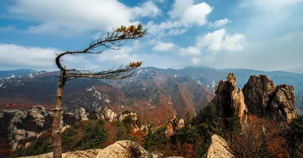 설악산 등선대에서