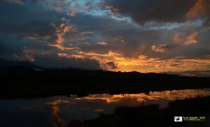 자인오목천 노을