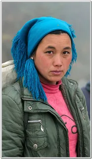 중국 돌 나르는 여인